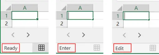 Status cell di Excel.