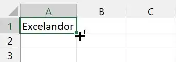 Fill handle di Excel.