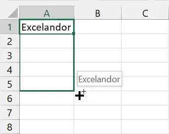 Copy data menggunakan Fill handle.