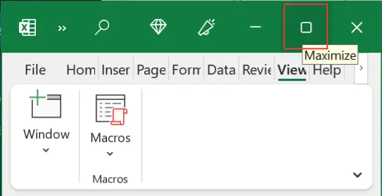Gambar 07. Cara Mengembalikan tampilan Excel seperti semula.