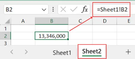 Gambar 08. Hasil rumus link antar sheet dengan rumus.