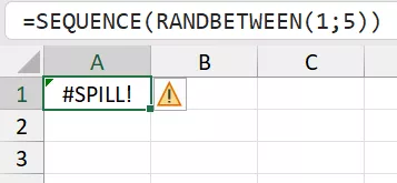 Argumen bagi rumus array dinamis tidak stabil.