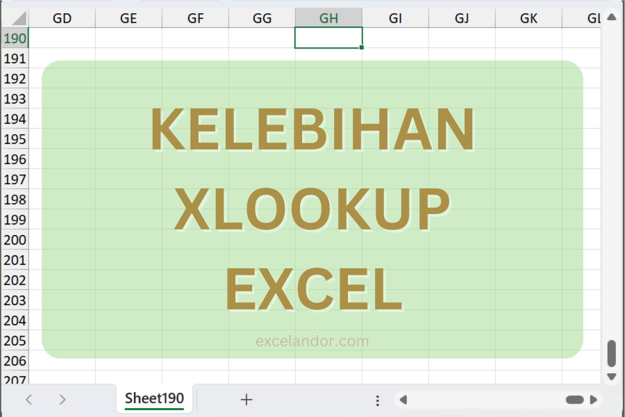 Kelebihan XLOOKUP Excel dari VLOOKUP dan HLOOKUP.